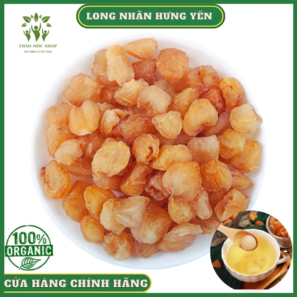 ✅[CHÍNH HÃNG] Long Nhãn Hưng Yên 100gr Sấy Khô Vàng Đẹp Thượng Hạng Tại Thảo Mộc Shop