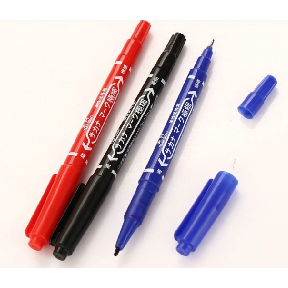 Combo 5 cây viết lông dầu ghi hóa đơn  viết trên bao bì không bị bay màu