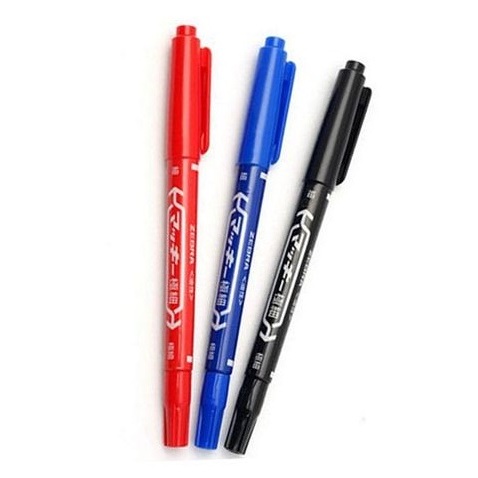 Combo 5 cây viết lông dầu ghi hóa đơn  viết trên bao bì không bị bay màu