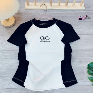 Áo BabyTee Phối Thân Kill System Co Dãn 4 Chiều - Dư Tú Lệ Shop