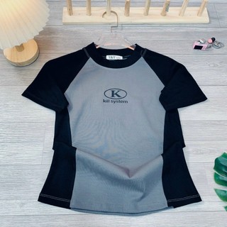 Áo BabyTee Phối Thân Kill System Co Dãn 4 Chiều - Dư Tú Lệ Shop