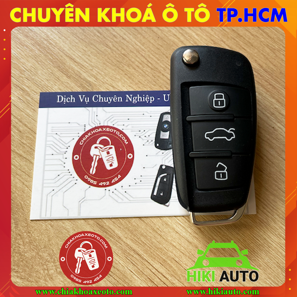 Chìa khoá remote gập Ford Everest 2007-2015, Chìa khoá gập tiện lợi và tặng móc khoá siều bền
