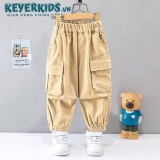 Quần Kaki Dài Bé Trai KEYER KIDS VN, Quần Dài Bé Trai Phong Cách Hàn, Chất Kaki Mềm Thiết Kế 2 Túi Hộp QJ03