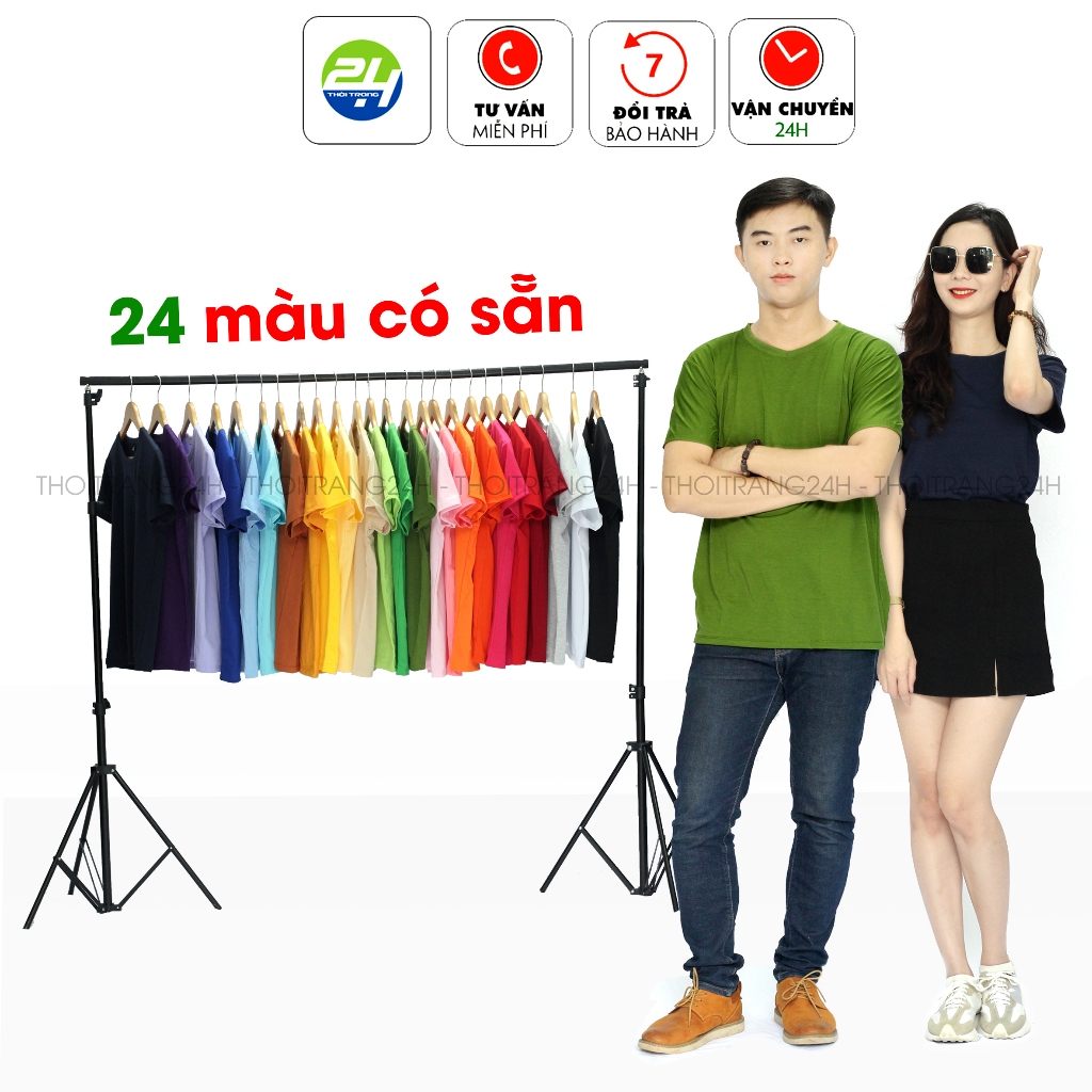 Áo Thun Nam Nữ Phom Rộng THOITRANG24H Nhiều Màu Đủ Size Cho Cả Nam và Nữ