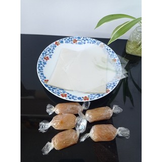 Giấy kiếng gói mứt me/ mứt mãng cầu tùy chọn 10x10cm/20x10cm (100g)