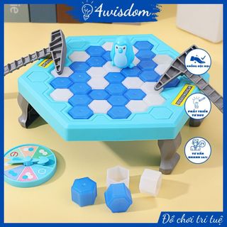 Đồ chơi phá băng giải cứu chim cánh cụt loại to, trò chơi đập chim cánh cụt cho bé 4wisdom