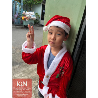 Nón noel nhung 2size