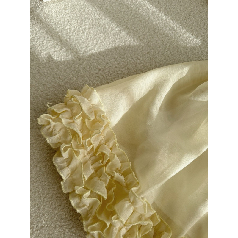 Đầm voan viền bèo 3 màu ANNA - Katina