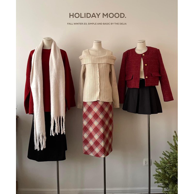 9150 ÁO DẠ TWEED CỔ TRÒN CÚC VÀNG HAI NẮP TÚI BÊN