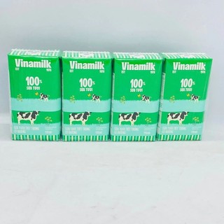 Lốc 4 hộp sữa tươi tiệt trùng vinamilk 100% 110ml và180ml