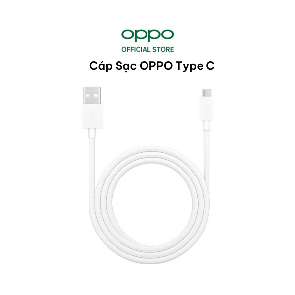 Dây cáp sạc nhanh Type-C cho Oppo Realme 3A , 6.5A , 8A  hàng chính hãng - Bảo hành lỗi 1 đổi 1