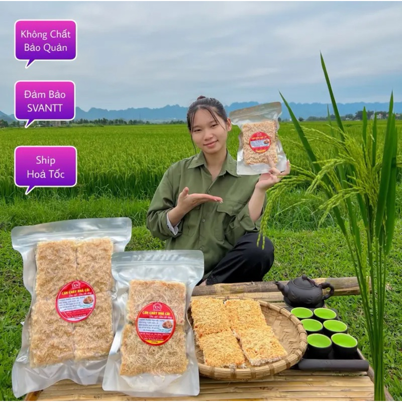 Cơm Cháy Gạo Nếp Siêu Chà Bông Siêu Sốt - Cơm Cháy Khánh Ngọc - Đồ Ăn Vặt Snack Food