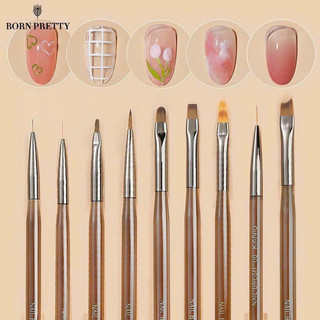 bộ cọ 9 cây, set cọ 9 cây làm móng làm nail
