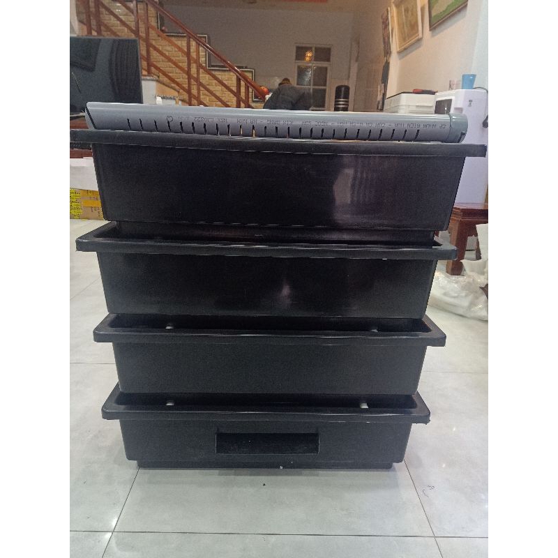 baki lọc hồ cá kết hợp ngăn lắng tách phân kt 1 tầng 48 x 20 x 16 cm