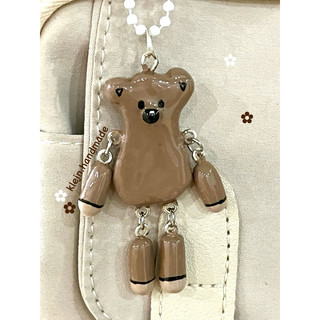 Móc khoá đất sét Teddy - Nhận làm theo yêu cầu