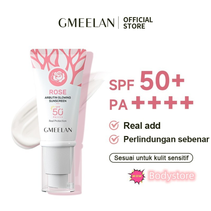GMEELAN Kem chống nắng Chiba Rose SPF50+ PA++++ Alpha-arbutin Hàn Quốc trắng da 30g Sunscreen