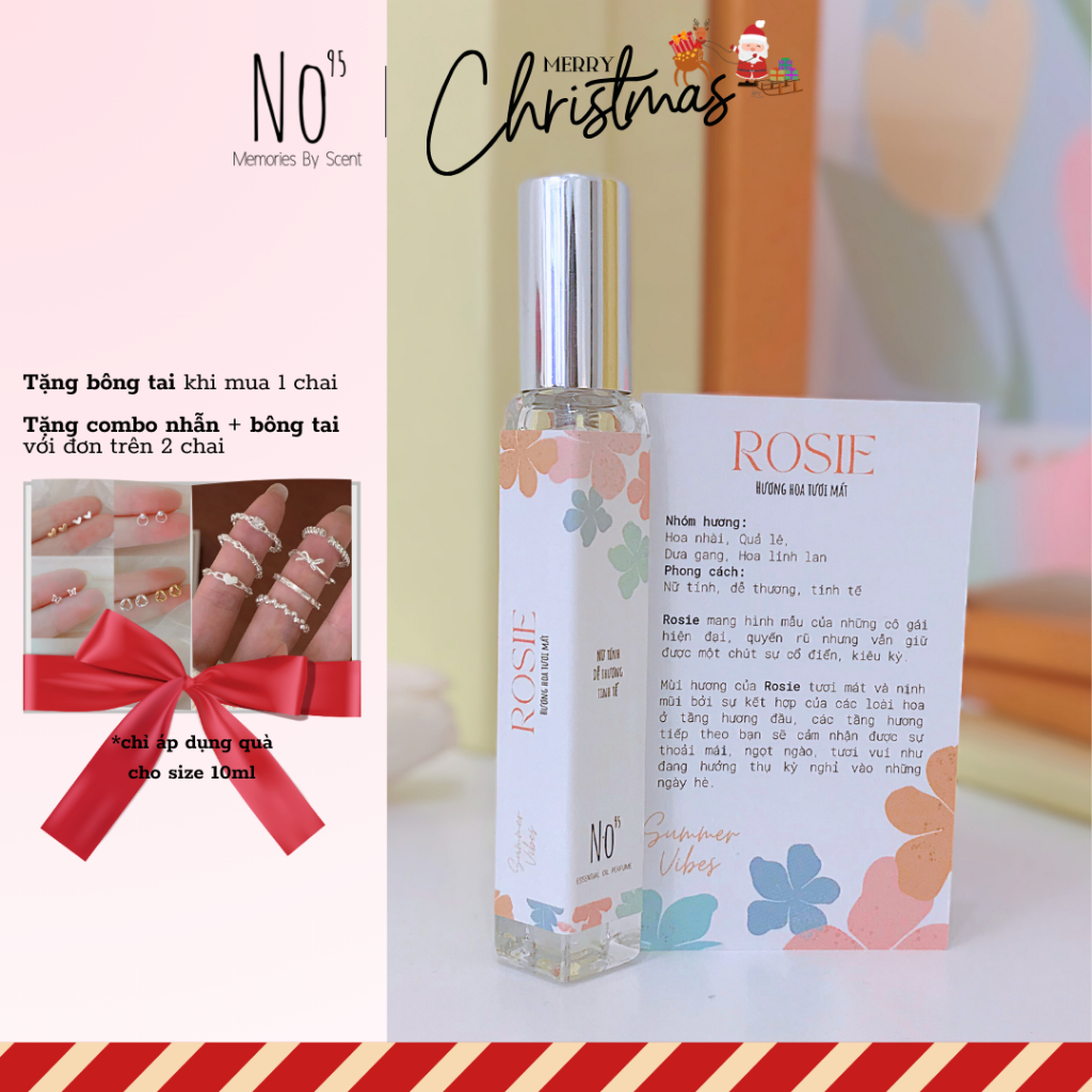 Nước hoa mùa hè, Rosie No95 dành cho nữ, hương thơm dễ thương, nữ tính và tinh tế