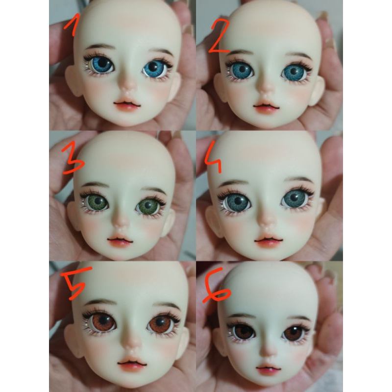 Búp bê trang điểm 30cm, faceup 1/6 doll, vẽ mặt theo yêu cầu BMJ. hàng thủ công bjd. lê chi faceup