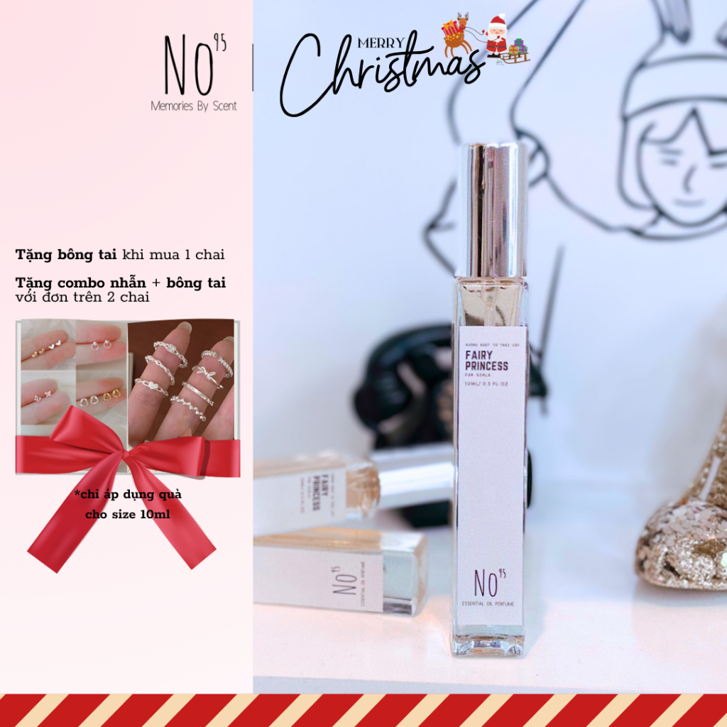 Tinh dầu nước hoa No95 Fairy Princess 10ml dành cho nữ, hương kẹo ngọt trái cây, và hoa cỏ