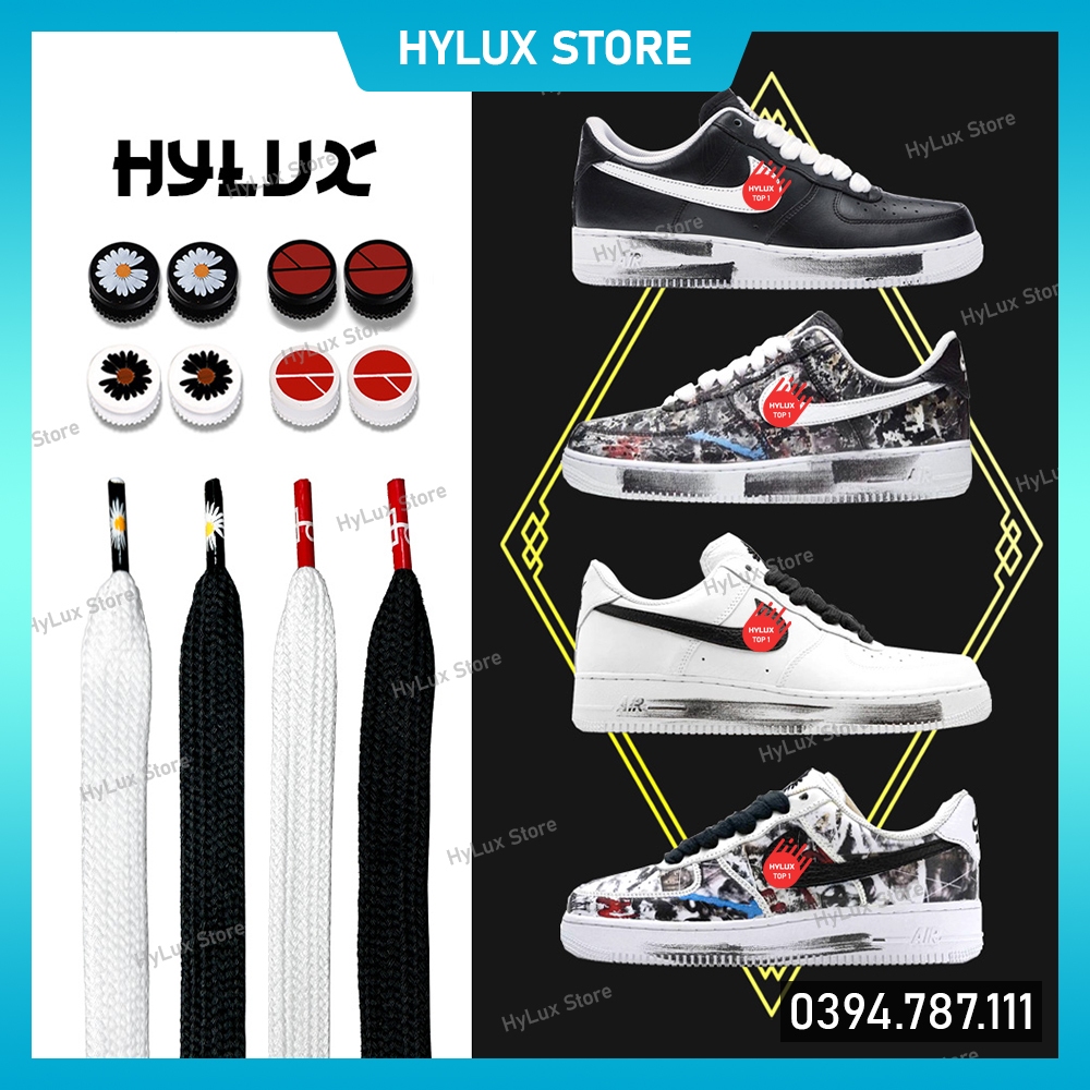 Dây Giày G-Dragon Air Force 1 Para Noise Và Bộ Phụ Kiện Cao Cấp - Dây Giày Hoa Cúc