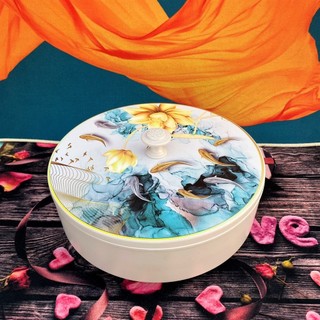 Khay Đựng Mứt, Bánh Kẹo 3 Ngăn Trang Trí Nhà Cửa, Phòn Khách Cao Cấp