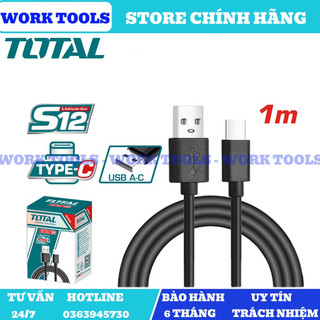 Total dây cáp sạc usb type-a sang type-c 1m tiucc01
