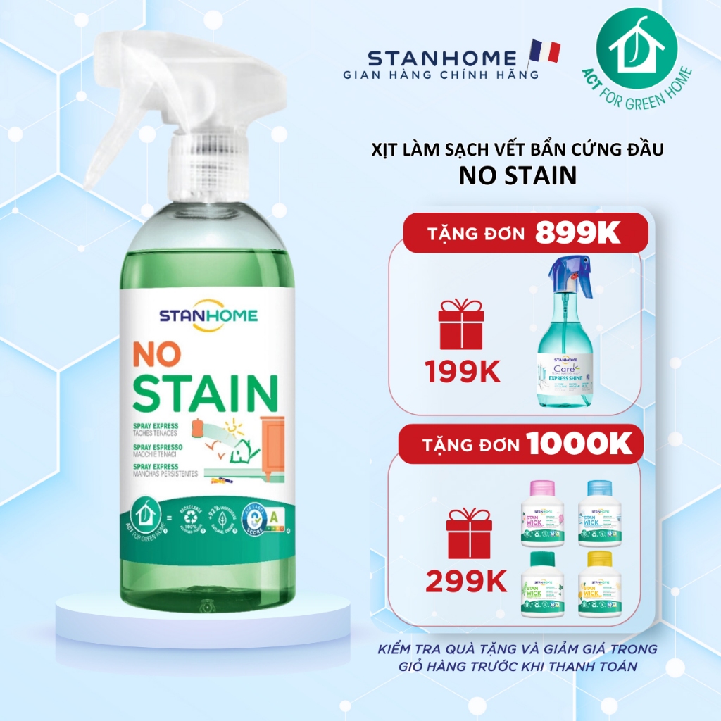 Nước Tẩy Rửa Đa Năng Trong Nhà STANHOME No Stain Loại Bỏ Các Vết Bẩn Trên Tường Như Mực Bút Chì Màu Kẹo Cao Su 500ML