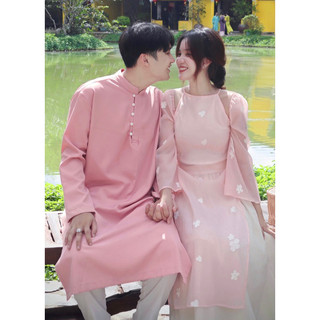 Set Áo Dài Tết nam nữ đồ đôi DEARLUV