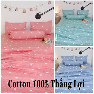 Bộ ga gối cotton 100% in logo cty cao cấp ,thoáng mát