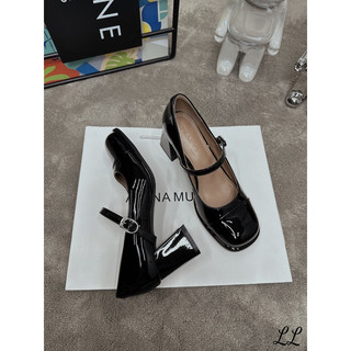 Giày cao gót teahoo maryjean quai cài da bóng 7cm fullbox - cerihouse