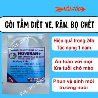 3 gói novera + diệt ve, bọ chét chó mèo 1 lần an toàn, hiệu quả 1 năm