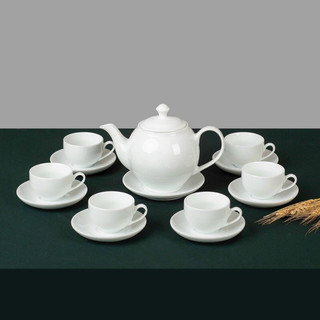 bộ ấm trà,ấm chén trắng bát tràng