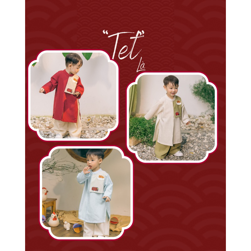 Áo dài + quần em bé trai | Lạc Yên Nanci room