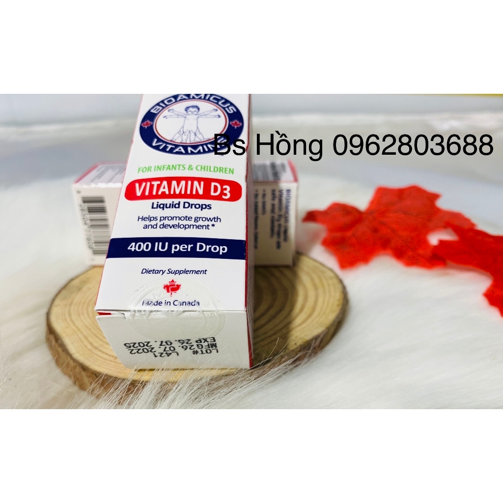 Vitamin D3 BioAmicus 400IU/giọt 10ml