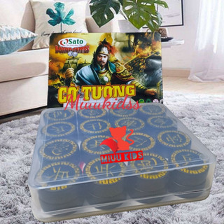 Cờ tướng bằng nhựa cao cấp có hộp đựng chính hãng sato hàng việt nam