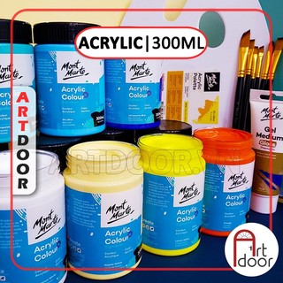 [ARTDOOR] Màu vẽ Acrylic MONT MARTE Hũ (300ml) custom áo, vải, gỗ, kính, tô tượng, đất sét, số hóa