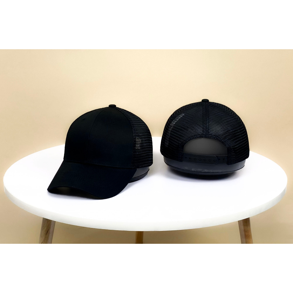 Mũ lưỡi trai nón kết đen trơn thiết kế lưới Free Size - Full hộp dành cho nam và nữ