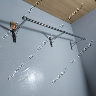 Thanh phơi quần áo - Sào phơi gắn tường - Thanh treo đồ 100% inox 304 TA3TT