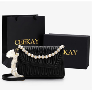 💋Có Sẵn💋 Túi xách nữ CEEKAY (full Hộp+Túi) Chuỗi hạt ngọc trai sang trọng Mẫu túi siêu đẹp quà tặng bạn mẹ vợ người yêu