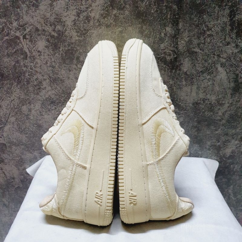 2hand  Giày vải thêu màu be