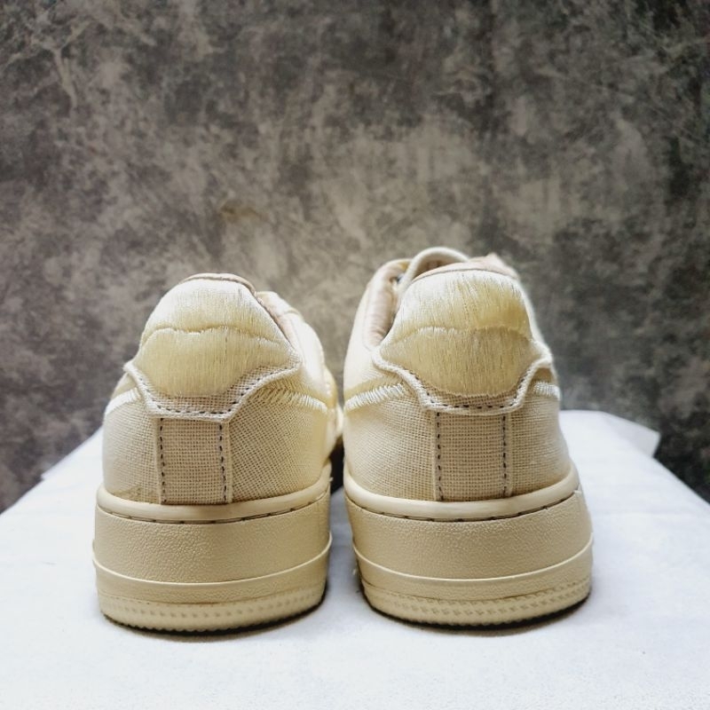 2hand  Giày vải thêu màu be