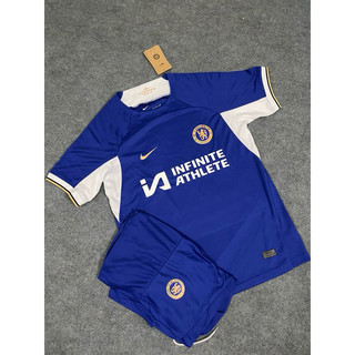 Áo bóng đá clb chelsea, áo đá banh chelsea sân nhà 23/24 - chuẩn mẫu thi đấu - vải polyester gai thái