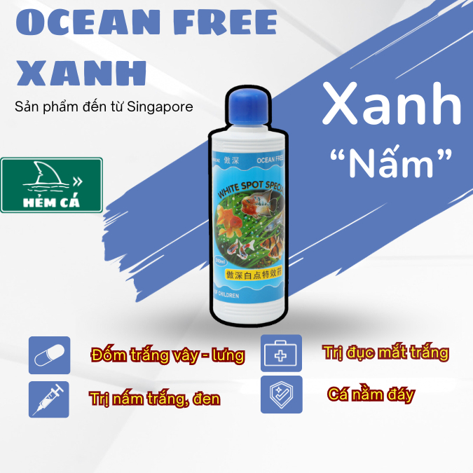 OF VÀNG ĐỎ XANH - TRỊ NẤM, VI KHUẨN, KÝ SINH TRÙNG VÀ  PHÒNG NGỪA BỆNH CHO CÁ