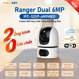 Camera imou 2 mắt ranger dual trong nhà 6mp / 10mp xoay 360 độ, đàm thoại 2 chiều