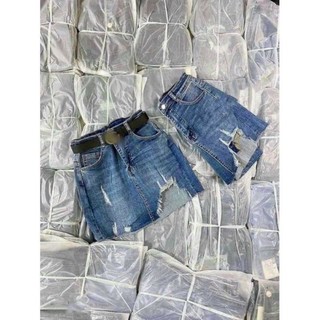 Chân váy jean nữ rách dưới cá tính đẹp