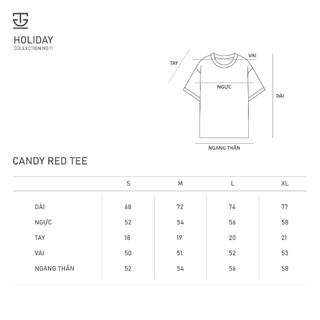 Áo thun Cotton cao cấp - THUNN ORIGINAL Candy Red Tee