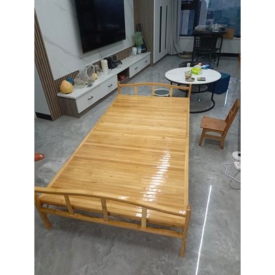 Giường Gấp Gọn AMYLY Giường Xếp Gọn Thông Minh Đa Năng Bằng Tre Màu Vecni Nhiều Kích Cỡ D197 x R120 x C30cm | BigBuy360 - bigbuy360.vn