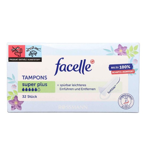 Băng vệ sinh Tampon Facelle 5 giọt - 32 cái nhập khẩu Đức chính hãng