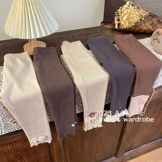quần legging bé gái quần dài chất thun gân gắn hoa thêu 3d QL4 size 110-140 15-35 kg thời trang trẻ em hàng quảng châu