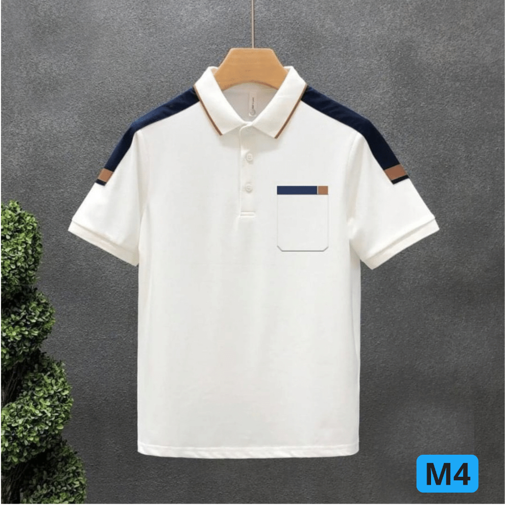 Áo thun nam có cổ chất thun cá sấu cotton cao cấp, áo polo nam hotrend AT284